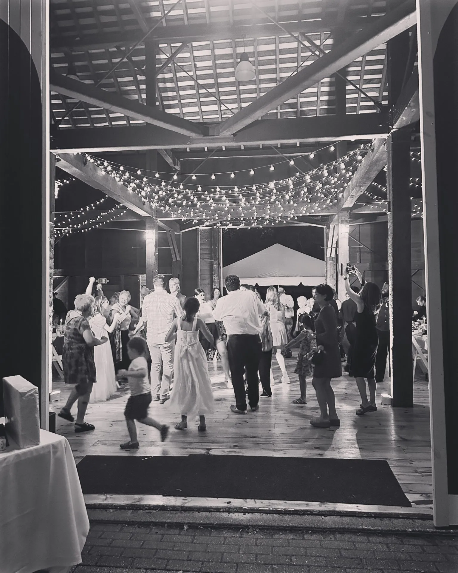 Wedding reception dance floor at the Pruyn House in Latham NY